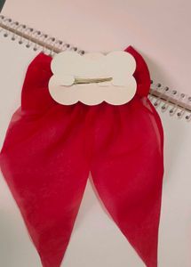 Red Ribbon Hair Bow