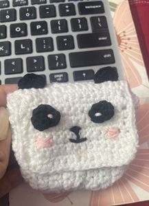 Cute Crochet Panda Accessory Bag