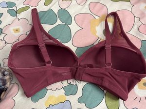 Comfortable Maroon Bra