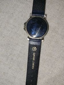 Amex Blue Leather Strap Watch
