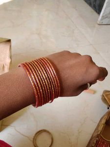 Green Glass Bangles Set