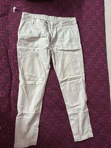 Men's Grey Casual Chinos