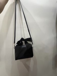 Chic Black Suede &amp; Faux Leather Handbag