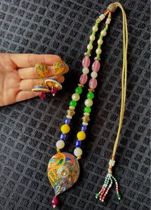 Vibrant Enamel Jhumka Earrings
