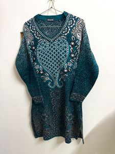 Patterned Knitted Tunic Top