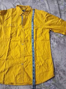 Men's Orange Casual Shirt