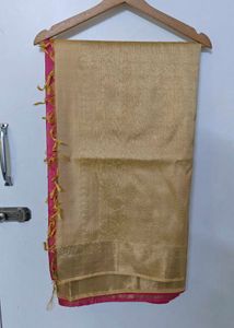 Pure Silk Kanjivaram Saree with Zari (Nalli)