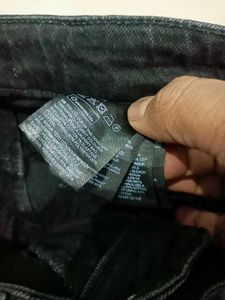 Black Denim Short New Condition Waist Size 28