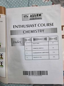 Allen Chemistry Books (JEE Main + Advanced)