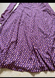 💥Purple Patterned Long Sleeve Dress💥