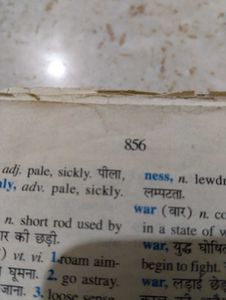 Vintage English-Hindi Dictionary