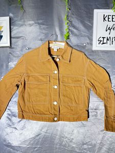 Classic Mustard Yellow Cropped Jacket