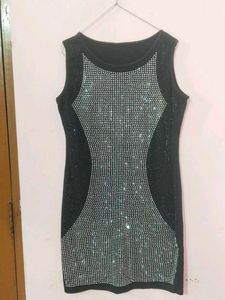 Sparkling Black Mini Dress