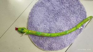 Sparkly Green Snake Plush Toy