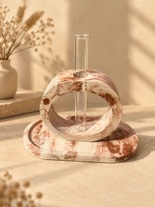 Marble Vase with trinket tray