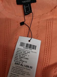 Peach Cutwork Knit winter  Top