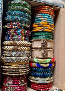Assorted Stack of Indian Bangles