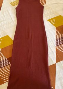 Ribbed Knit Midi Dress