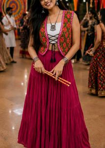 Designer Embroidered shrug.