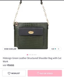 HI-DESIGN Stylish Green Croc Shoulder Bag