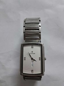 Men Titan Classic Silver Watch