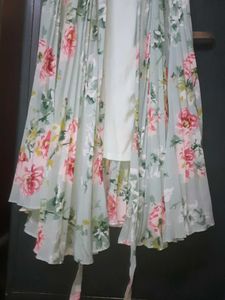Wrap Flowy Floral Gown