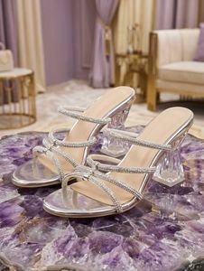 white diamond shining heels for women
