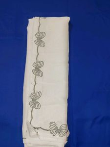 White Butterfly  Sarees Embellishments