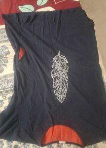 Graphic  long length Print T-Shirt