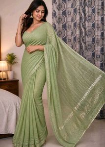 Elegant Sequin Saree
