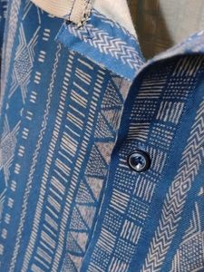 Patterned Blue Tee shirt