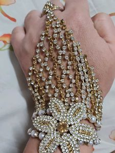 Elegant Hand Harness with Rhinestones