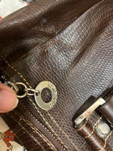 Vintage Brown Leather Hobo Bag