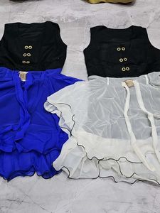 Stunning Blue & White fancy top