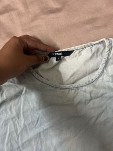 Light Blue Denim Top
