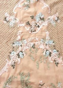 Elegant Peach Embroidered Kurta Set