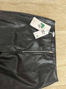 Black Faux Leather Pants