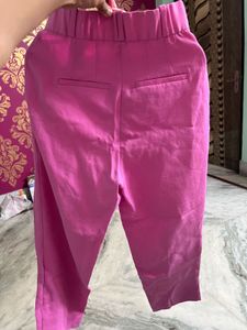 H&amp;M Pink Ankle Length Trouser