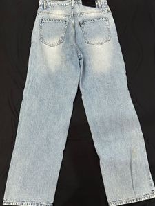 Light Wash Wide Leg Denim Jeans