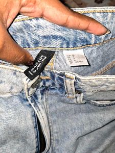 Distressed Denim Shorts