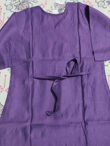 Beautiful Purple Embroidered Kurta