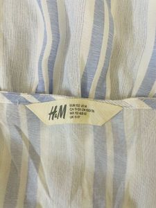 Striped Blue &amp; White Sundress