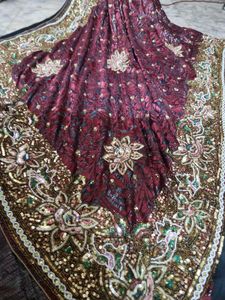 fully sequence work saree and very heavy weight
