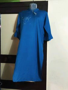 Blue Butterfly Embellished Top