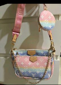 Used Louis Vuitton inspired bag with a coin purse