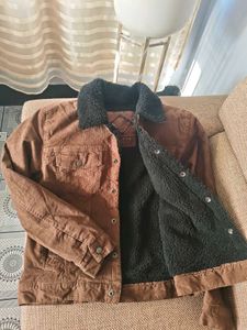 Corduroy Jacket with Sherpa Lining
