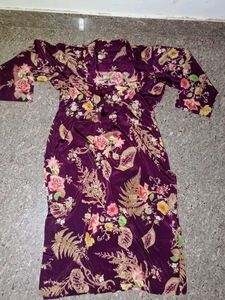 Floral Print  silk suit