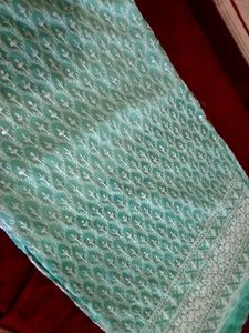 Embellished cyan Kurta