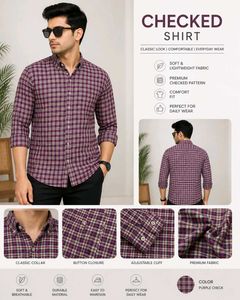 Men's Plaid Button-Down Shirt