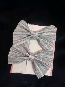 Sparkly Bow Hair Clips (Set of 2)